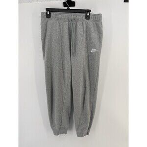 NIKE Women's Size LARGE Gray Sweatpants mid-rise  Joggers DQ5191-063